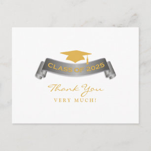 Vielen Dank Abschluss Class of 2025 Postcard Postkarte