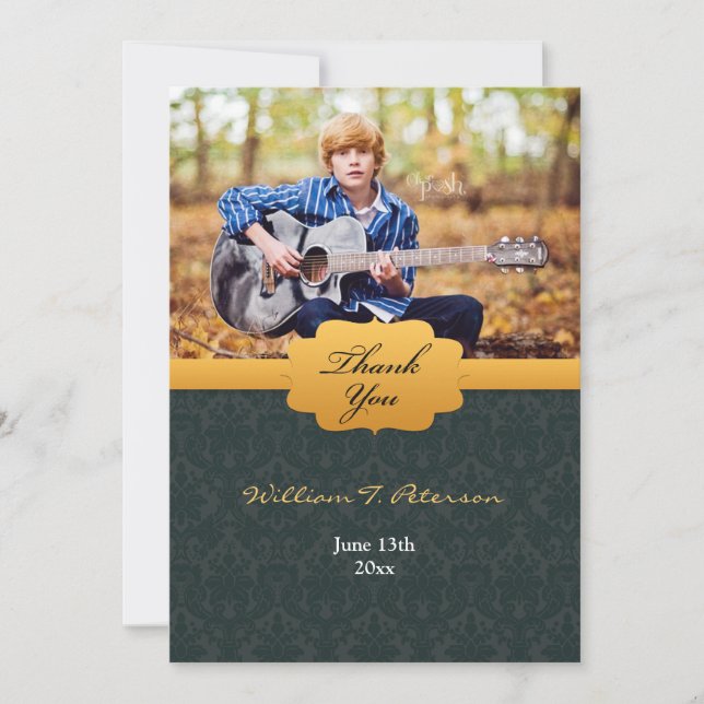 Vielen Dank, Abschluss Foto Dankeskarte (Vorderseite)
