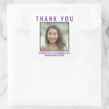 Vielen Dank Abschluss Lila Black Custom Foto