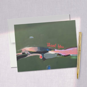 Vielen Dank Abstrakte Kunstmalerei Mitteilungskarte