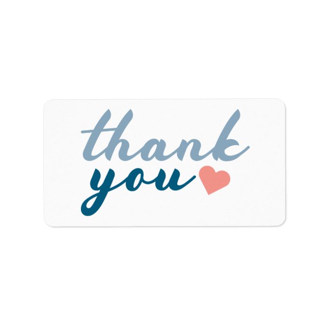 Vielen Dank Adressaufkleber (Vorne)