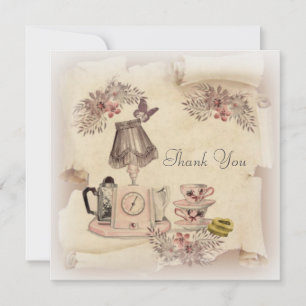 Vielen Dank, alte Vintage Karte