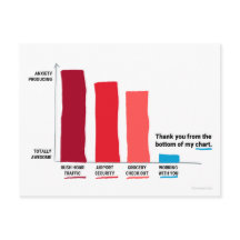 Vielen Dank am Ende meiner Diagramm Postkarte