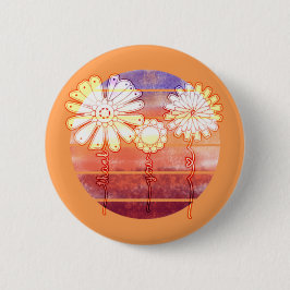 Vielen Dank an Blume bei Sunset - Orange Button