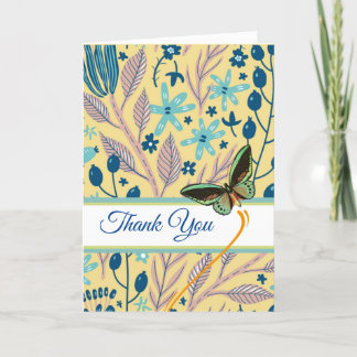 Vielen Dank an Butterfly in Flight und Florals Dankeskarte