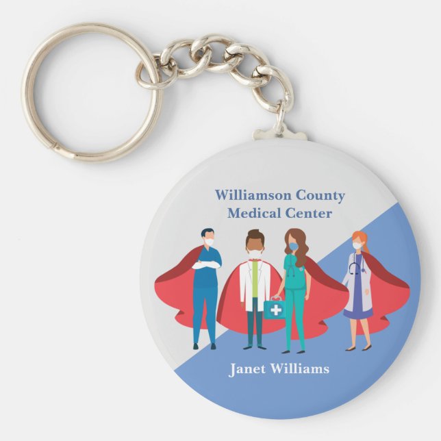 Vielen Dank an das Krankenhaus Superheran Schlüsselanhänger (Vorne)