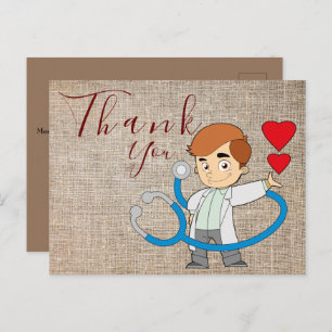 Vielen Dank an den Arzt Postcard Postkarte