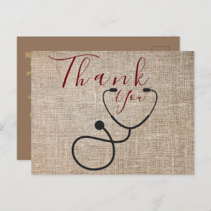 Vielen Dank an den Arzt Postcard Postkarte