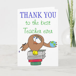 Vielen Dank an den besten Lehrer je Karten