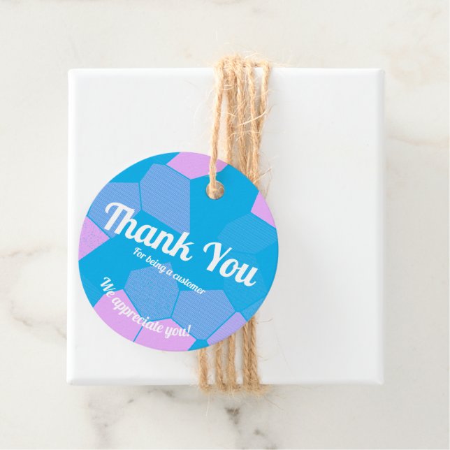 Vielen Dank an den Kunden Geschenkanhänger (Beispiel)