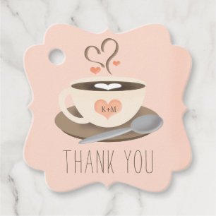 Vielen Dank an den Polterabend von Latte Coffee Geschenkanhänger