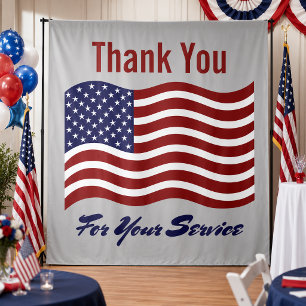 Vielen Dank an die amerikanischen Flag Veterans Fo Wandteppich