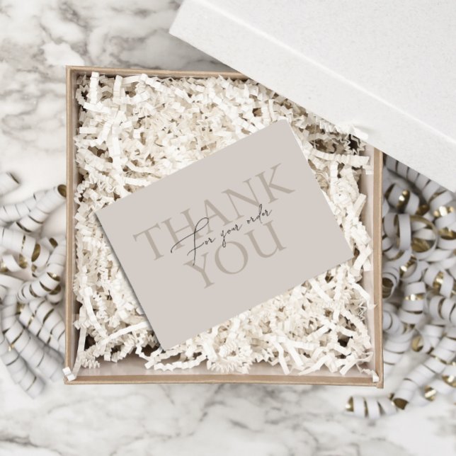 Vielen Dank an die Beipackkarte für kleine Unterne Visitenkarte (Von Creator hochgeladen)