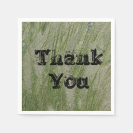 Vielen Dank an die großen Pflanze Wüstengras-Werts Serviette