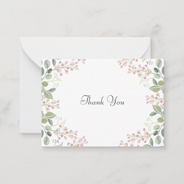 Vielen Dank an die Grüne Linke Mitteilungskarte (Vorderseite)