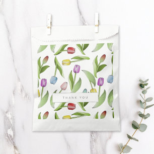 Vielen Dank an die moderne farbenfrohe Tulip Flora Geschenktütchen