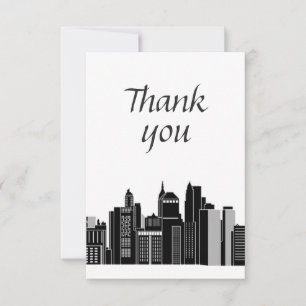 Vielen Dank an die moderne Grafische Stadt Scape C Dankeskarte