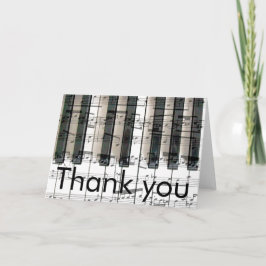 vielen Dank an die Piano-Musiknoten Dankeskarte