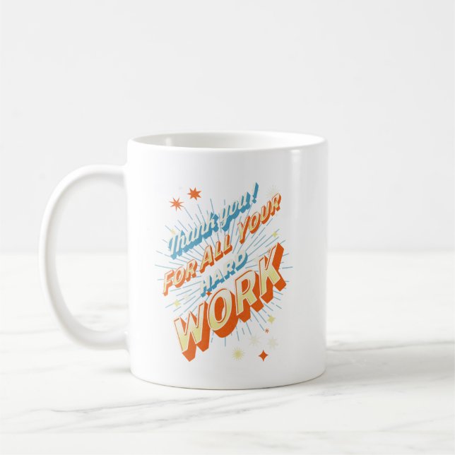 Vielen Dank an die Verwaltungspersonal Kaffeetasse (Links)