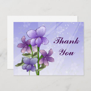 Vielen Dank an die Violet Blume Art Print Postkarte