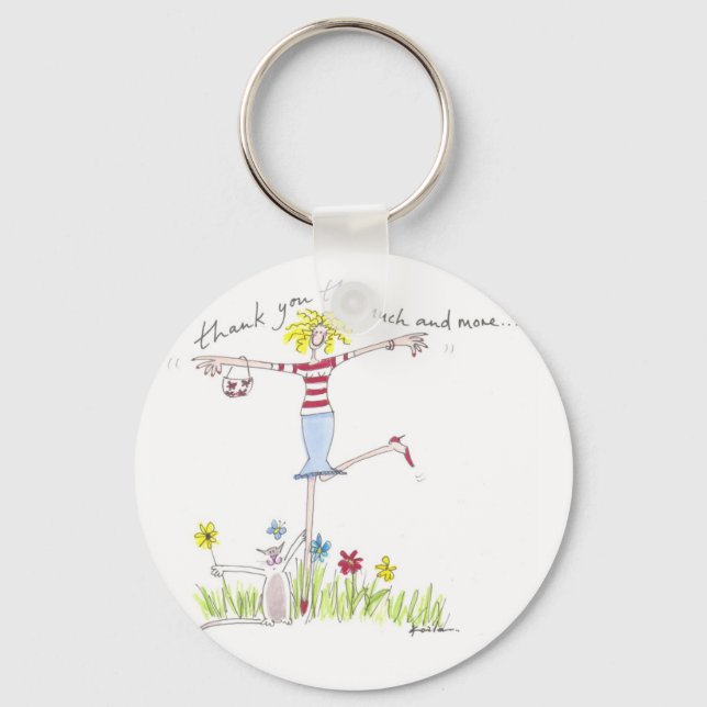 Vielen Dank an diese viel und mehr Key fos Schlüsselanhänger (Vorderseite)