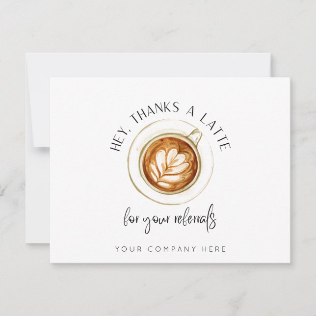 Vielen Dank an ein Latte für Referenzen Real Anwes (Vorderseite)