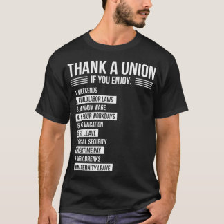 Vielen Dank an eine Gewerkschaft, wenn Sie die Arb T-Shirt