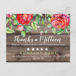 Vielen Dank an eine Million Kauf Card Geschäft Vie Ankündigungspostkarte