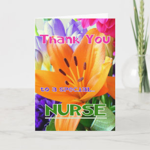 Vielen Dank an einen besonderen NURSE! Dankeskarte