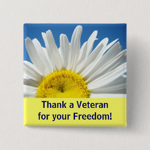 Vielen Dank an einen Veteran für Ihre Freiheit But Button