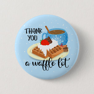 Vielen Dank an einen Waffellotsen, ehrenamtlicher Button