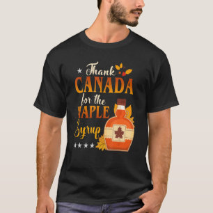 Vielen Dank an Kanada für den Erntedank von Ahorns T-Shirt