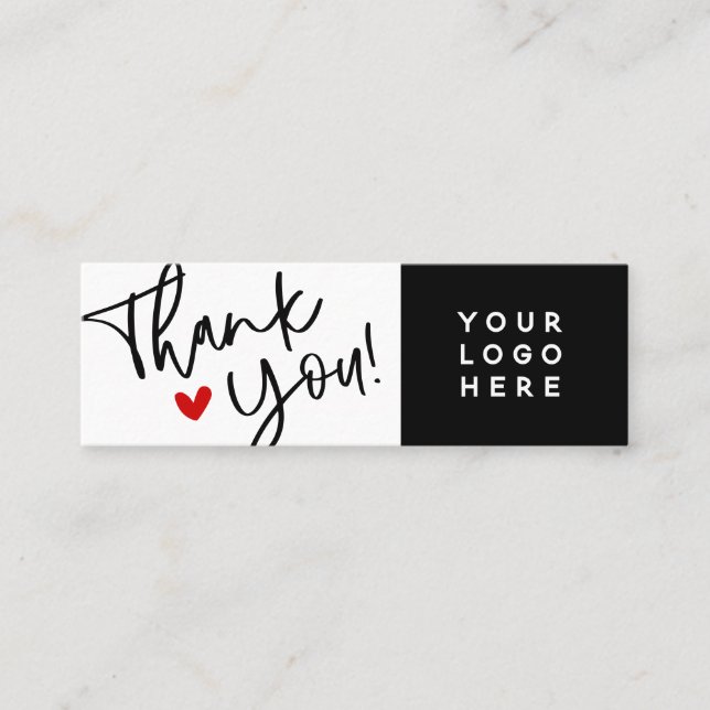 Vielen Dank an kleine Unternehmen Kunsthandwerk Ha Mini Visitenkarte (Vorderseite)