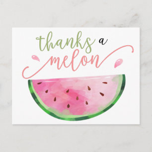 Vielen Dank an Melon Danke Postcard Postkarte