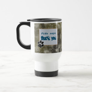 Vielen Dank an Pet Sitter Black Paw Dank an Tierpf Reisebecher