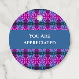 Vielen Dank an Pink Blue Kaleidoscope Geschenkanhänger