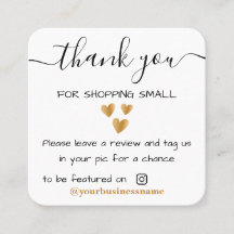 vielen Dank an Small Business Handmade Instagramm