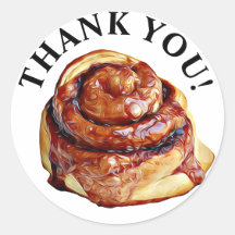 Vielen Dank an Sticky Bun Cinnamon Roll Stickers