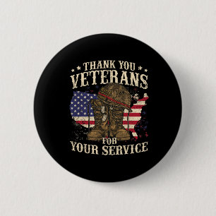 Vielen Dank an Veteranen für Ihren Service Veteran Button