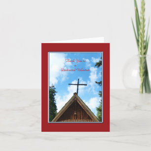 Vielen Dank an Volunteers Old Church Grußkarte Dankeskarte