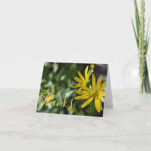 Vielen Dank an Yellow Daisy Blume Floral Vielen Da Dankeskarte