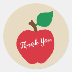 Vielen Dank Apple Teacher Farm Party Stickers