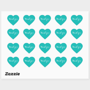 Vielen Dank Aquamarin Blue Stickers   Universell V