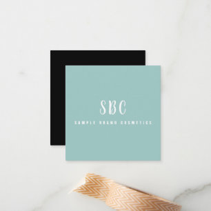 Vielen Dank, Aquamarine moderne elegante Kosmetik Mitteilungskarte
