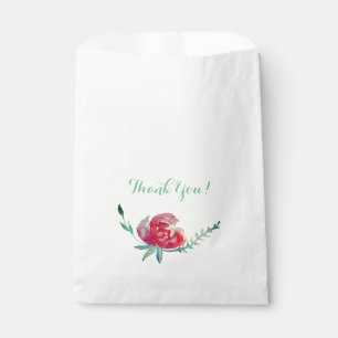 Vielen Dank Aquarell Rose Blume Fvor Bag Geschenktütchen