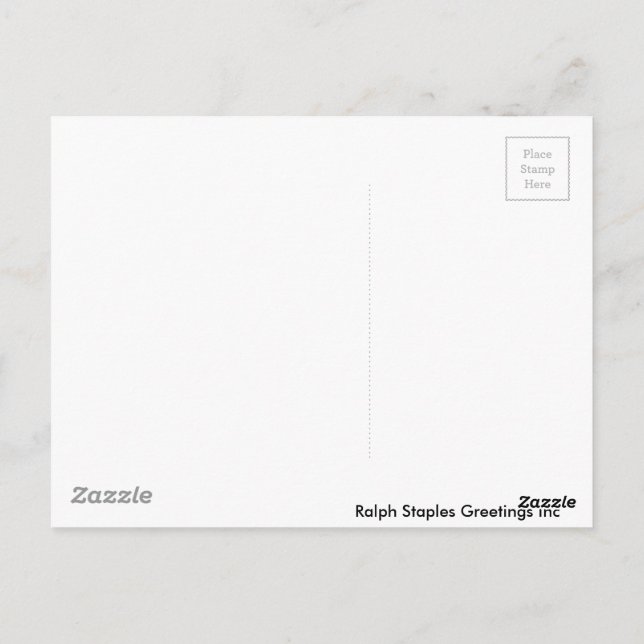 Vielen Dank, Arzt Postkarte (Rückseite)