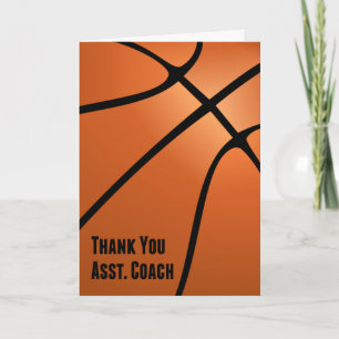 Vielen Dank, Assistent Basketball Coach für harte  Dankeskarte