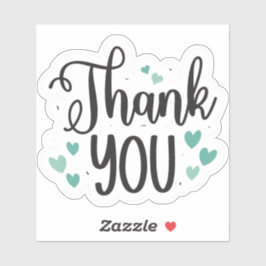 Vielen Dank Aufkleber