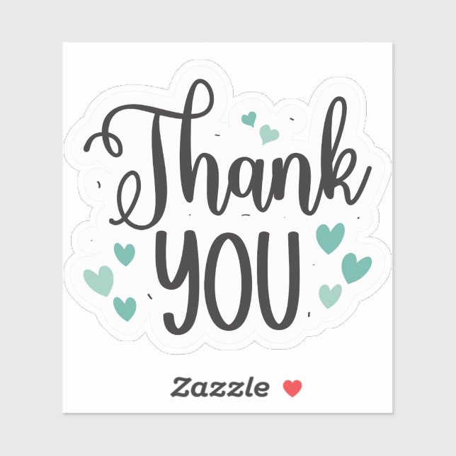 Vielen Dank Aufkleber (Blatt)