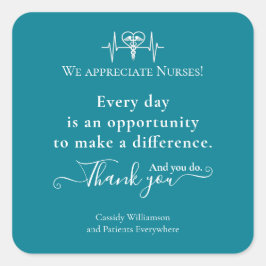 Vielen Dank Aufkleber Patient zu Krankenpflege Per